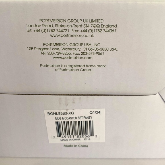 Portmeirion Botanic Garden Mug with Coaster NWT - Picture 4 of 5